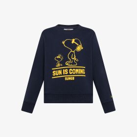 Navy blue Peanuts cotton sweatshirt
