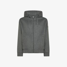 Wool touch hoodie jacket