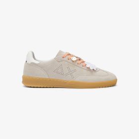 Sneaker California Sun in suede bianco panna