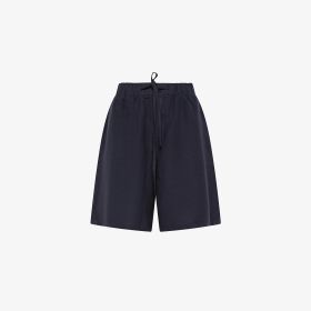 Bermuda in misto lino blu navy