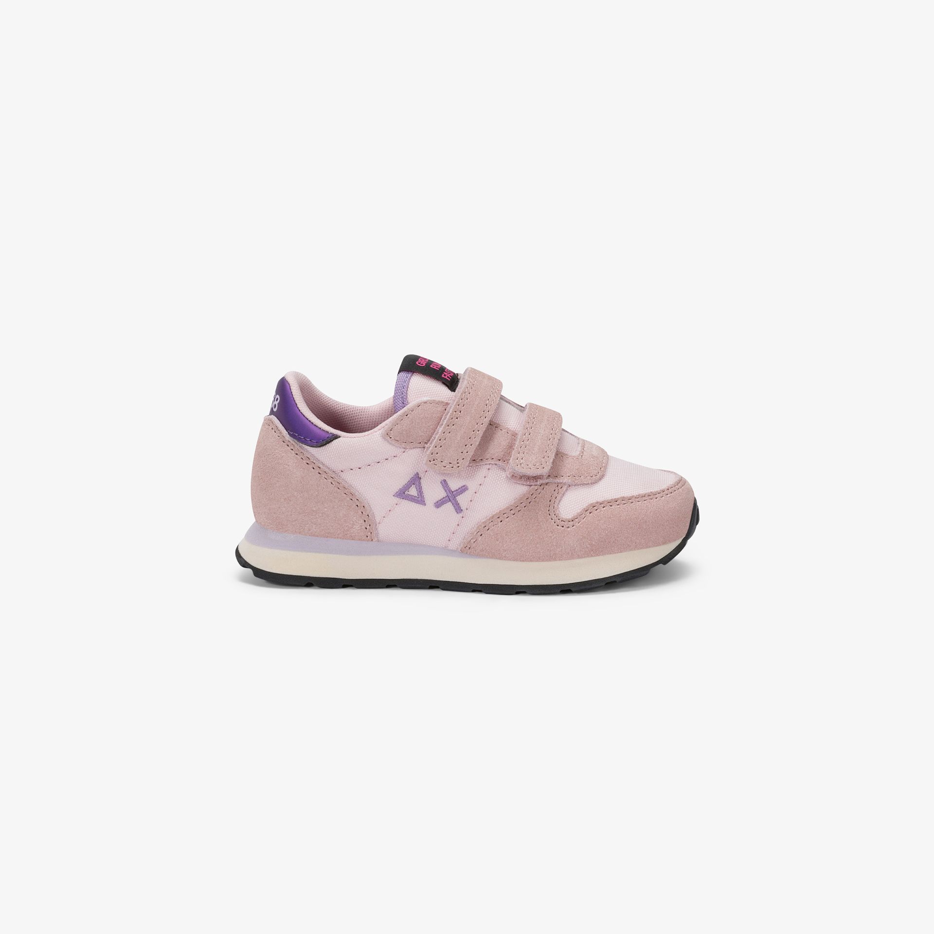 Sneaker Girl's Ally Solid in suede e nylon rosa