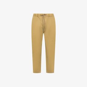 Pantaloni in cotone con coulisse beige