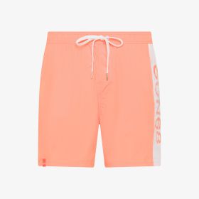 Shorts mare in nylon arancio fluo