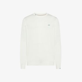 Maglia in cotone bianco panna