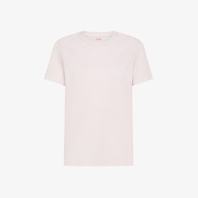 T-shirt in piquet di cotone rosa