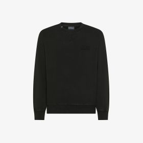 Felpa in cotone nero