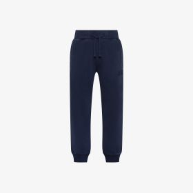 Pantaloni jogging in felpa effetto vintage navy blue