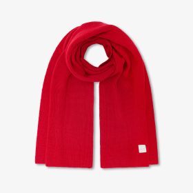 Berry pink wool blend scarf