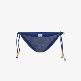 Slip mare in lurex blu navy