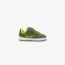Dark military Newborn Boy's Tom Fluo sneaker