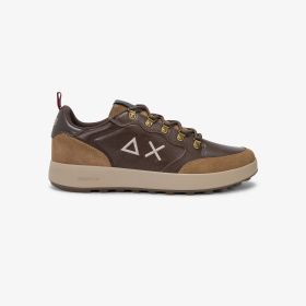 Sneaker Genius Solid in pelle marrone