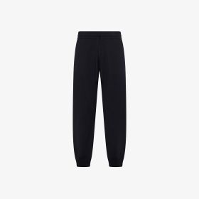 Navy blue wool blend joggers