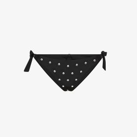 Slip mare con strass nero