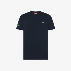 T-shirt in jersey di cotone blu navy