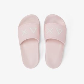 Porcelain pink PU slides