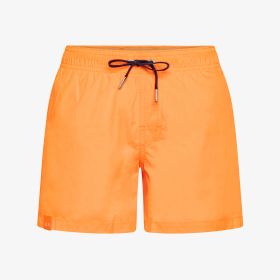 Orange fluo nylon beach shorts