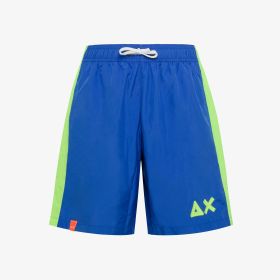 Royal blue nylon beach shorts