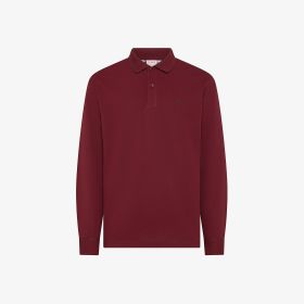 Polo contrast fabric elbow l/s
