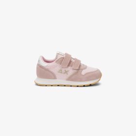 Pink Girl's Ally Glitter suede and mesh sneaker