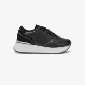 Sneaker Big Ally in pelle nero