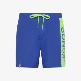 Shorts mare in nylon blu royal
