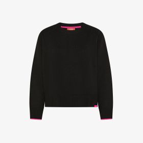 Maglia in misto lana e cashmere nero