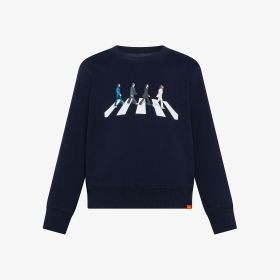 Felpa The Beatles x SUN68 in misto cotone navy blue