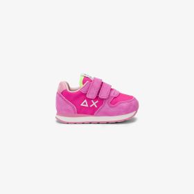 Fuchsia Girl's Ally Solid suede and nylon sneaker