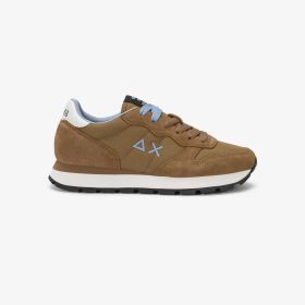 Sneaker Ally Solid in suede e nylon marrone volpe
