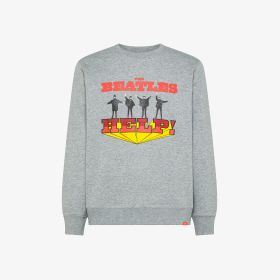Felpa The Beatles x SUN68 in cotone grigio chiaro