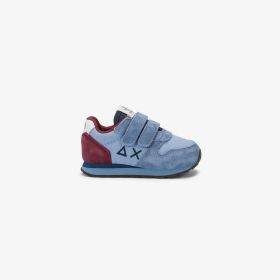 Sneaker Boy's Tom Multicolor in nylon e suede sky blue