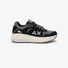 Black Jupiter Suede sneaker with logo