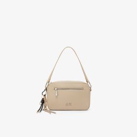 Borsa crossbody Premium in PU grigio ostrica