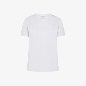 White cotton piqué T-shirt
