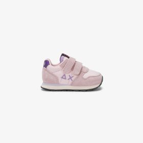Sneaker Girl's Ally Solid in suede e nylon rosa