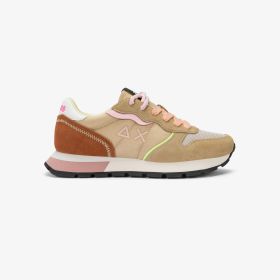 Sneaker Ally Color Explosion in suede e nylon beige