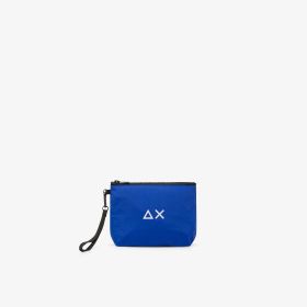 Pochette in nylon blu royal