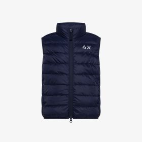 Gilet in nylon trapuntato navy blue