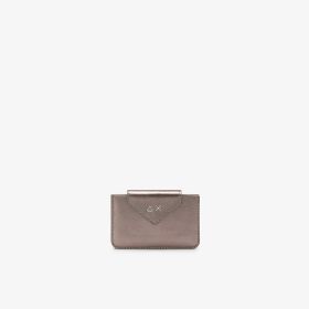 Iron grey laminated PU card holder