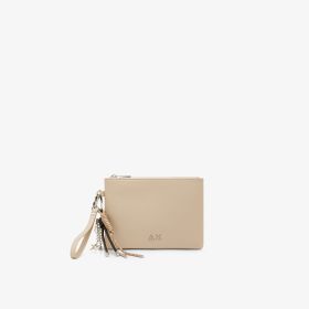 Pochette Premium in PU grigio ostrica