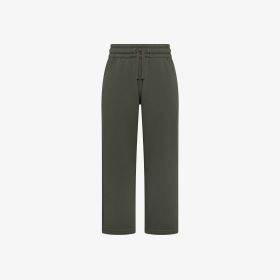 Pantaloni in felpa con coulisse militare scuro