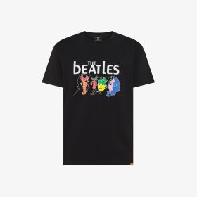 T-shirt The Beatles x SUN68 in jersey con stampa nero