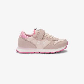Sneaker Girl's Ally Solid in suede e nylon rosa porcellana