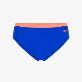 Royal blue nylon bikini briefs