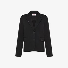 Blazer in felpa di cotone nero
