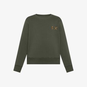 Dark military cotton sweatshirt