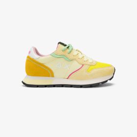 Sneaker Ally Color Explosion in suede e nylon giallo limone