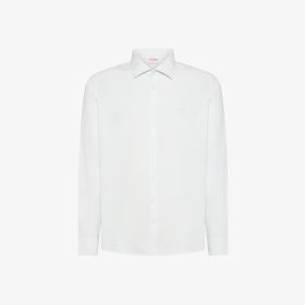 White seersucker cotton shirt