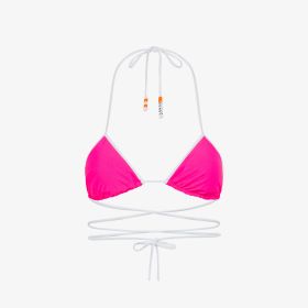 Bikini mare in nylon fucsia