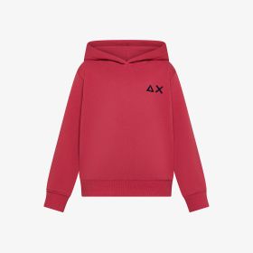 Coral cotton hoodie